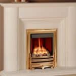Gas Fire Installation in Kent | Coeval Fires 2 Gas fireplace with realistic flames and logs, perfect for cosy living rooms.